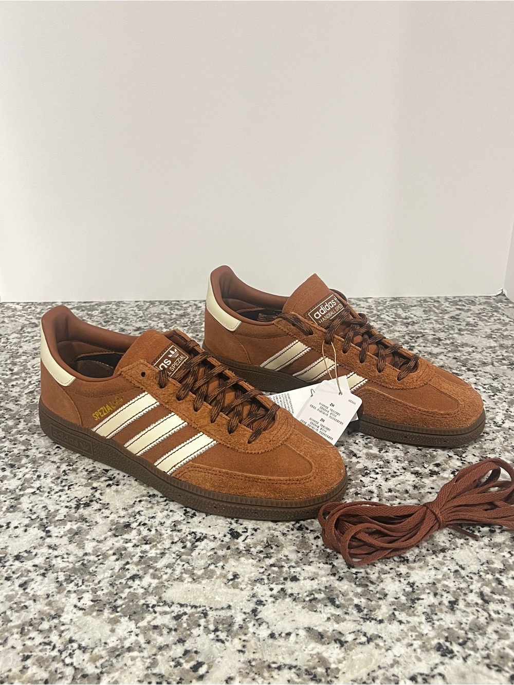 Adidas Handball Spezial Preloved Brown White Gum Men’s 7.5 NWT